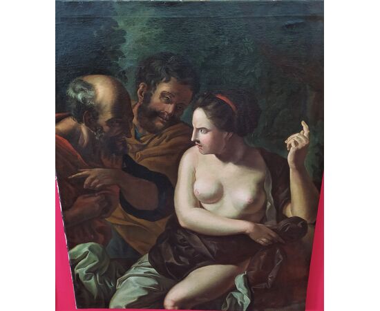 Susanna e i vecchioni olio su tela