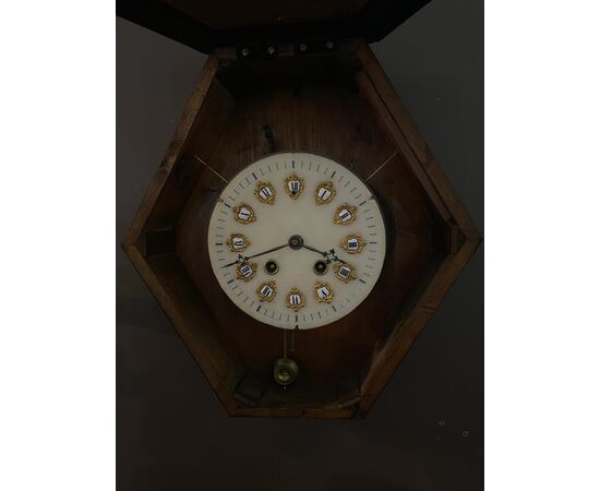 Clock with alabaster dial from the end of the 19th century     