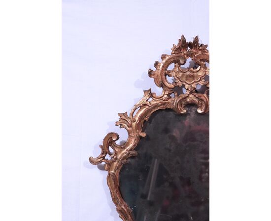 Gilded mirror, Lombardy, Louis XV     