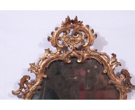 Gilded mirror, Lombardy, Louis XV     
