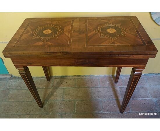 Book table Writing desk Console Louis XVI inlaid Rolo     