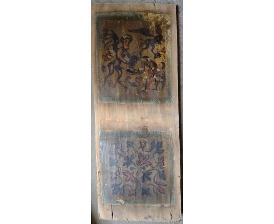 Frammento di soffitto cremonese XV secolo 