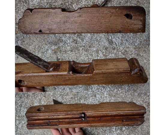 Soft wood plane for making grooves from the late 18th century     