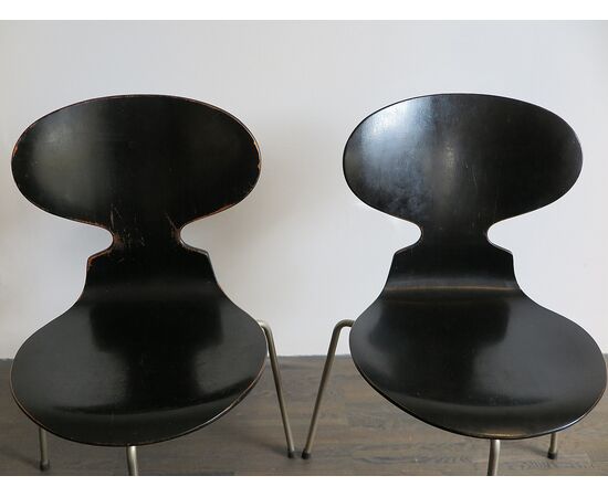 4 Formica chairs by Arne Jacobsen for Fritz Hansen, 50s