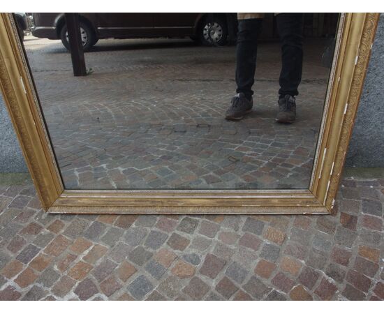 EMPIRE STYLE GOLDEN RECTANGULAR MIRROR AGE 800 cm L 97xH150     