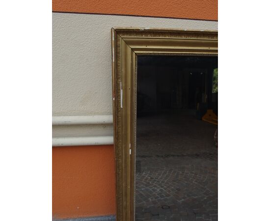 SPECCHIERA DORATA  RETTANGOLARE STILE IMPERO EPOCA 800  cm L 97xH150