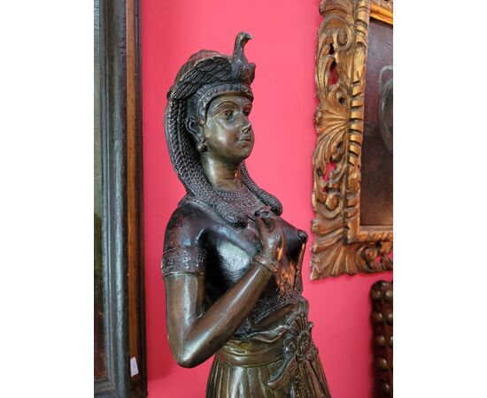 Scultura in bronzo " Cleopatra " Fine '800 - primi '900