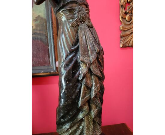 Scultura in bronzo " Cleopatra " Fine '800 - primi '900