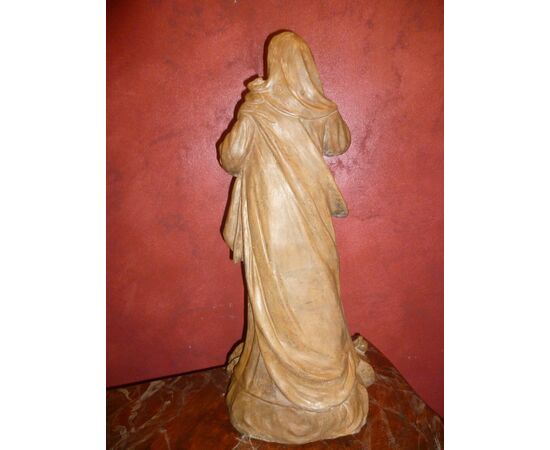 MADONNA IN TERRACOTTA SIGNED AND DATED - CORAZZA 1813