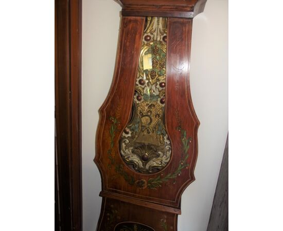 FRENCH LACQUERED MOURBIER CLOCK AGE 800 RESTORED     