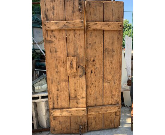 ptir455 - rustic door, 19th century, cm L 110 xh 193     