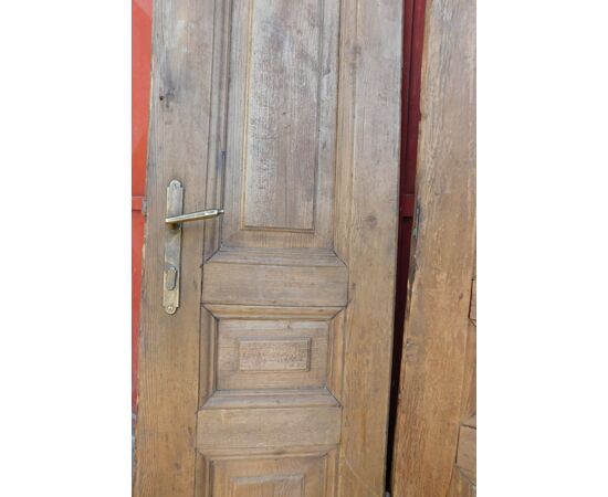  ptir459 - porta rustica a due battenti, epoca '800, misura cm L 97 x H 187 x P 4 