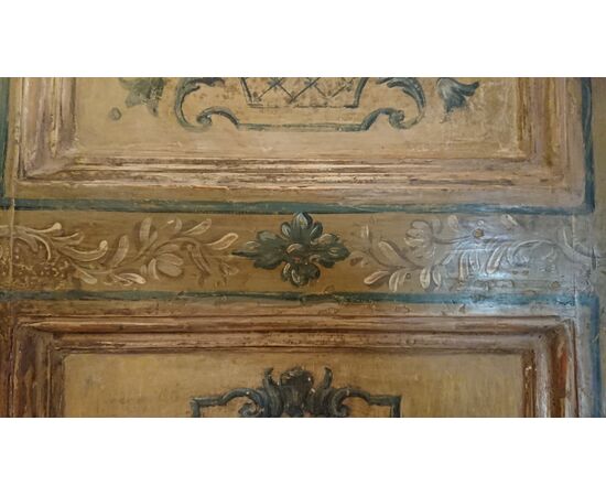 Porta marchigiana dipinta su entrambi i lati epoca Luigi XV