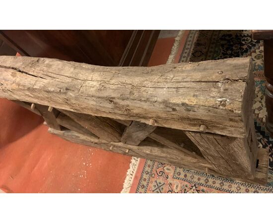 dars501 - pair of larch wood balustrades, period &#39;6/700     