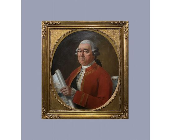 French school (late 18th century) - Superb portrait of Arpentier     