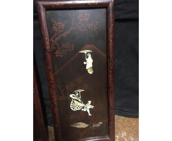 Pair of Chinese decoration paintings     