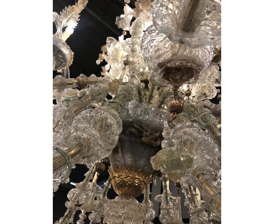55 flames Murano glass chandelier     