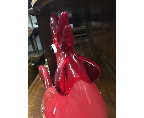 Ancient Murano glass rooster     
