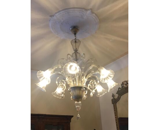 8 flame Barovier chandelier     