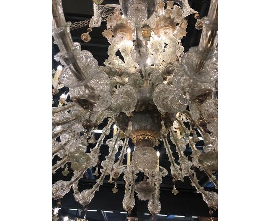 55 flames Murano glass chandelier     
