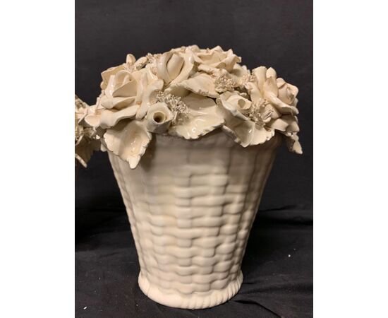 Ceramic baskets of roses     