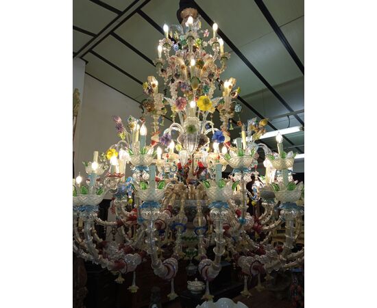 Murano glass chandelier 60 flames     