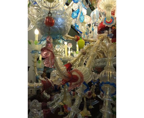 Murano glass chandelier 60 flames     