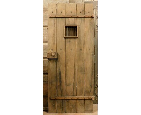 ptir449 - chestnut door, 19th century, size cm 78 xh 190     