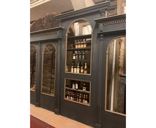 darb176 - lacquered wine cellar furniture, period &#39;900, linear m 13     