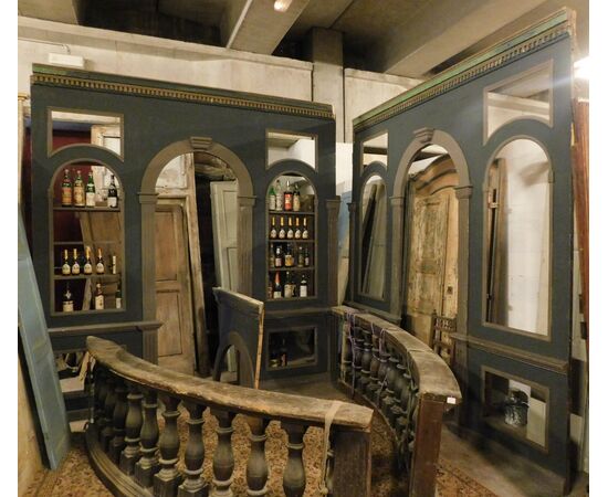 darb176 - lacquered wine cellar furniture, period &#39;900, linear m 13     