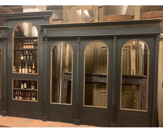 darb176 - lacquered wine cellar furniture, period &#39;900, linear m 13     