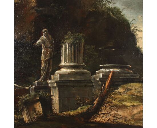 Landscape with Figures and Ruins     