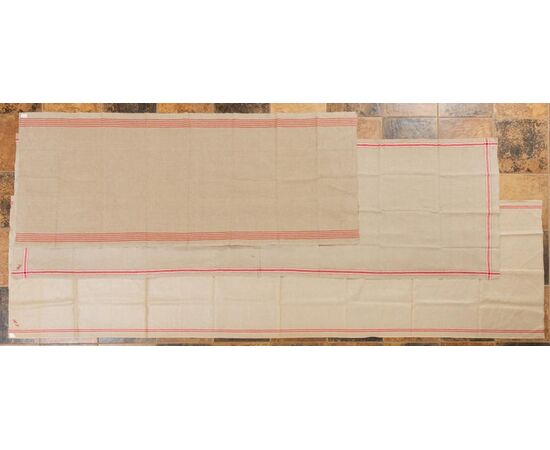 French ecru canvas panels - T / 106 -     