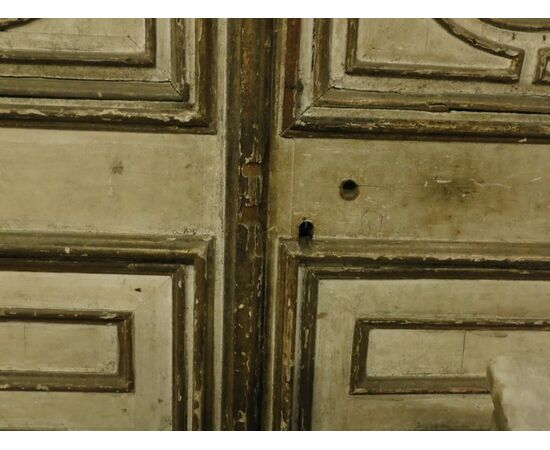 ptl493 - lacquered door with over door, cm l 150 xh 315     