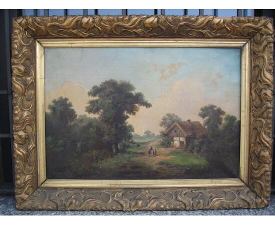 Pair of mid-19th century landscapes     