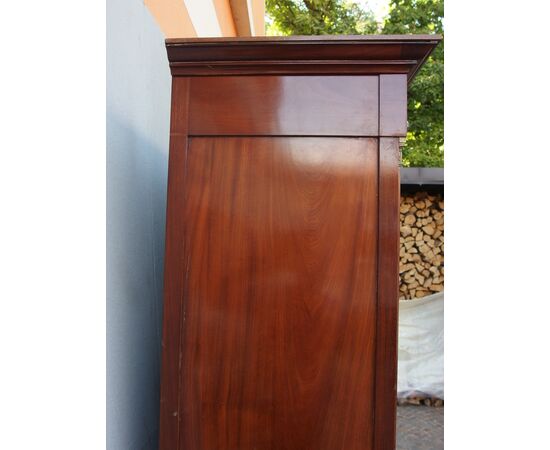 BOOKCASE WITH TWO DOORS IN MAHOGANY DIRECTORY STYLE PERIOD 800 cm L131xP44xH214     