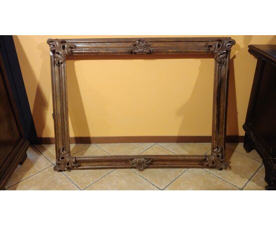 17th century molded and silver frame     