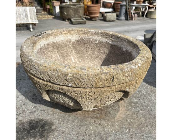 Vaschetta tonda in pietra 