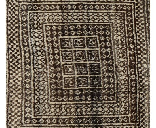 Raro tappeto GASHGAI (KASHKAI) con lane non tinte - n.1291