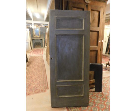 ptl595 - lacquered door, 18th century, cm L 90 x H 217 x P 5     