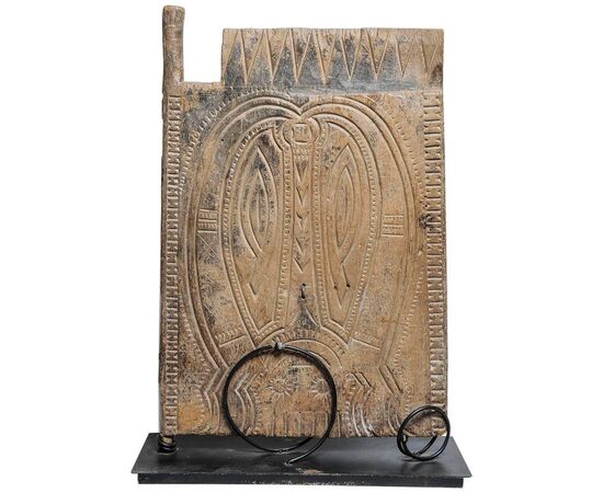 Primitive Borneo old Barn Door as a Modern Sculpture     