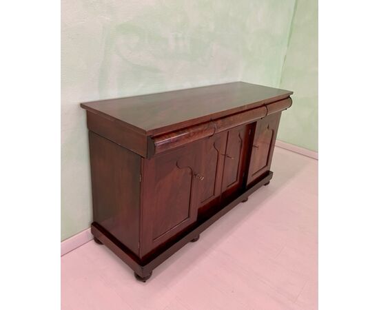 Antica Credenza inglese a quattro ante Vittoriana