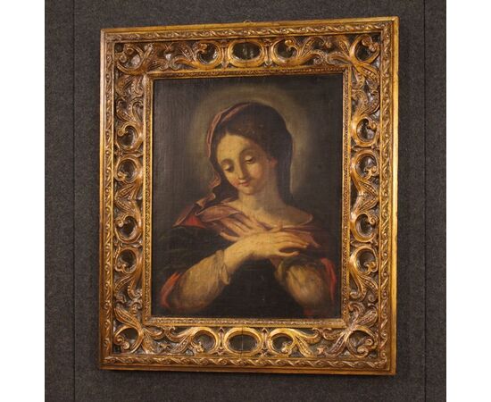 Religious painting Madonna from 17th century