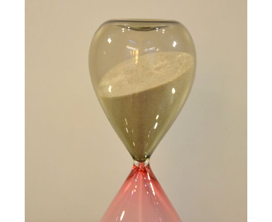 VENINI hourglass in blown glass, PAOLO VENINI and FULVIO BIANCONI     
