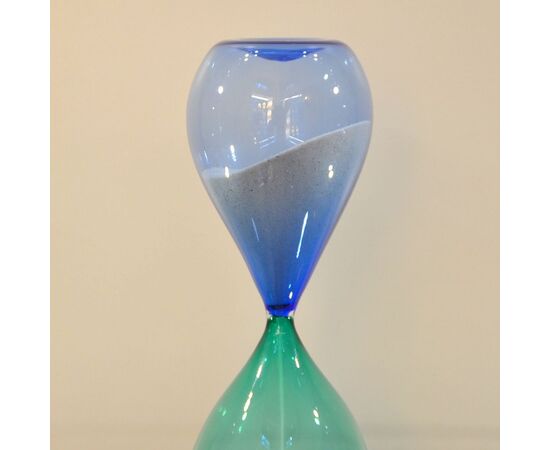 VENINI hourglass in blown glass, PAOLO VENNI, FULVIO BIANCONI     