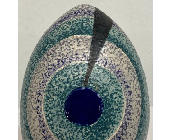 NICOLAJ DIULGHEROFF, CDA ALBISOLA, Egg in decorated ceramic     