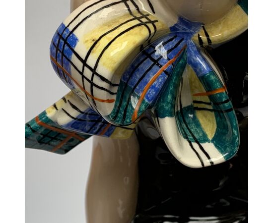 LENCI &quot;I don&#39;t care - The student&quot;, HKSCAVINI, decorative ceramic figurine, 1933     