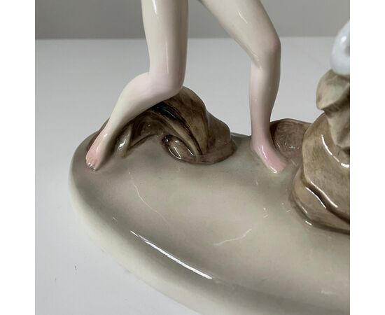 LENCI, Claudia Formica, hand-decorated ceramic figurine     