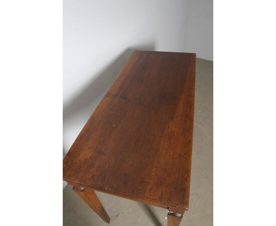 Antico scrittoio tavolino Luigi XVI noce fine 700 rest plancia tavola unica. Mis 50 x 115 